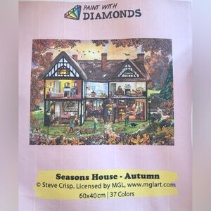 Paint with Diamonds Kit Seasons House - Autumn Art 60x40cm